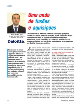 Uma onda de fusões e aquisições