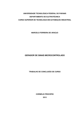 gerador de sinais microcontrolado