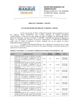 Adrian&oacute;polis Cep. 69057-250 &ndash; Manaus &ndash; Amazonas