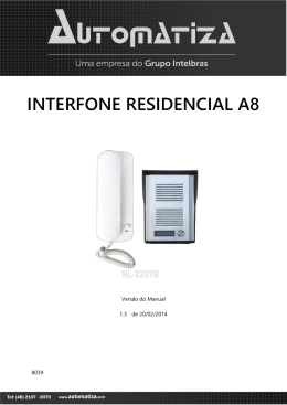 INTERFONE RESIDENCIAL A8