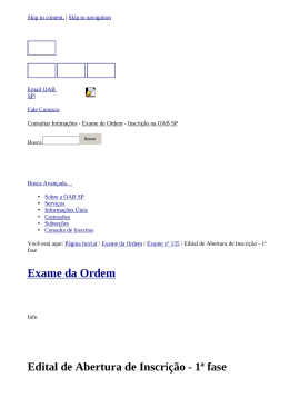 Edital de Abertura - Central de Concursos