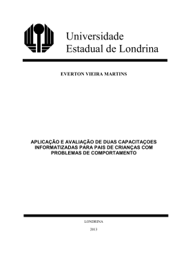 (Aplica&ccedil;&atilde;o e avalia&ccedil;&atilde;o de duas capacita&ccedil;&otilde;es informatizadas para