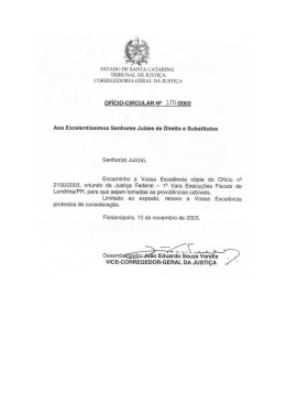 oFíclo-cincuLAR NQ 170 12003 - Corregedoria-Geral