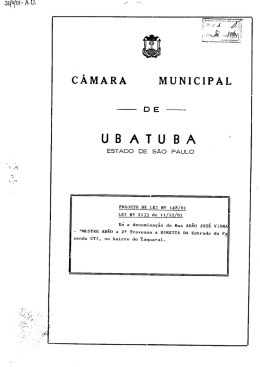 LF - 2001 - Câmara Municipal de Ubatuba