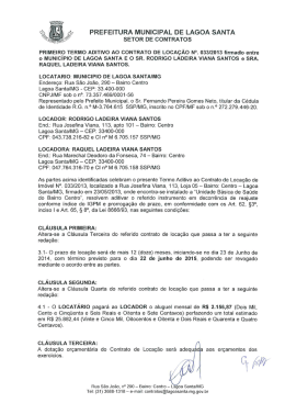 1-CONTRATO33-13 - Prefeitura Municipal de Lagoa Santa