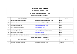 Tutores Selecionados - Eja/Maca&eacute; - NUEC