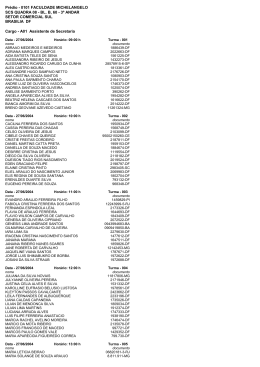 Convoca&ccedil;&atilde;o para prova pr&aacute;tica