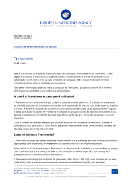 Translarna, INN-ataluren - European Medicines Agency