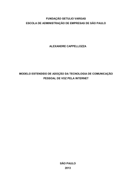 Alexandre Cappellozza - Sistema de Bibliotecas FGV