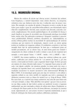 15.3. REGRESSÃO ORDINAL