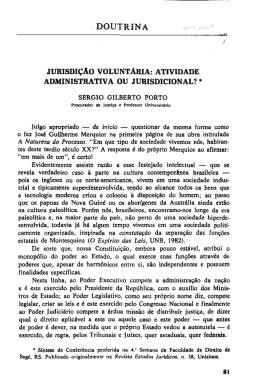Atividade administrativa ou jurisdicional?