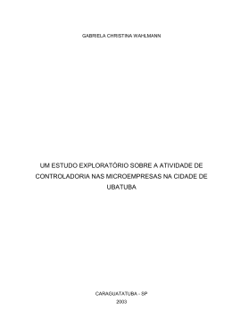 um estudo exploratório sobre a atividade de controladoria