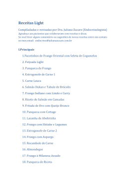 Receitas Light - Juliana Zucare