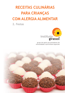 Receitas Culin&aacute;rias para Crian&ccedil;as com Alergia