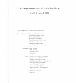 VII Colóquio Luso-Brasileiro de História da Arte