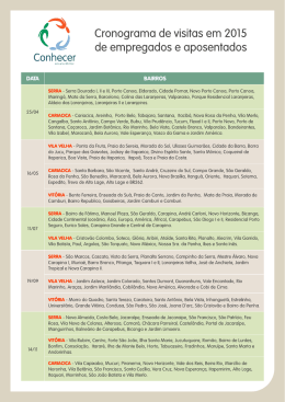 Cronograma programa Conhecer.cdr