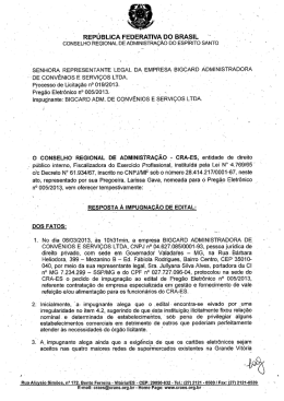 Resposta &agrave; Impugna&ccedil;&atilde;o