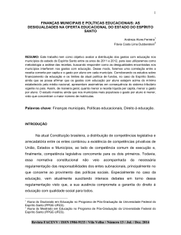 Volume edição 13 - Faculdade Cenecista de Vila Velha CNEC