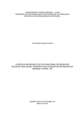 Realidade, Perpectivas e Desafios na Regi&atilde;o da