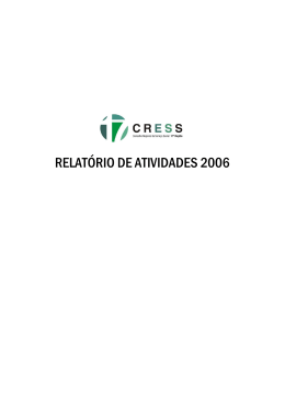 Confira um resumo das atividades realizadas pelo CRESS