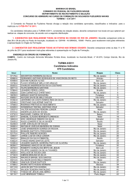 Resultado Final T2 2011 - Diretoria de Ensino da Marinha