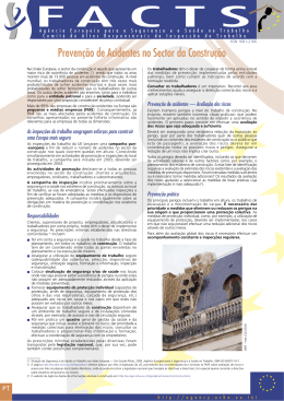 Prevenção de acidentes no Sector da Construção - EU-OSHA