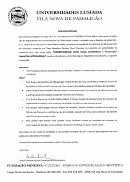 UNIVERSIDADES LUSÍADA VILA NOVA DE FAMALICÃO