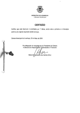 CERTIDÃO - Câmara Municipal de Azambuja