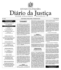 Diario da Justi a 29-05-2001 - Tribunal de Justiça da Paraíba