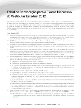 Edital de Convoca&ccedil;&atilde;o para o Exame Discursivo