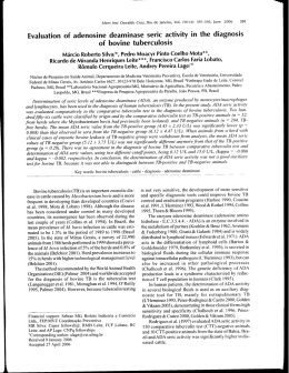 Evaluation of adenosine deaminase seric activity in the diagnosis of