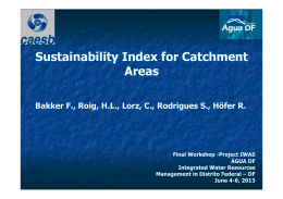 Sustainability Index for Catchment Areas