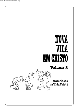 NOVA VIDA EM CRISTO Volume 2