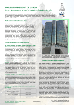 Universidade Nova de Lisboa - Comissão de Cooperação