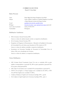 CV - Paulo Pamplona C&ocirc;rte-Real