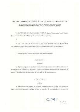 Protocolo com a Faculdade de Direito da Universidade Nova