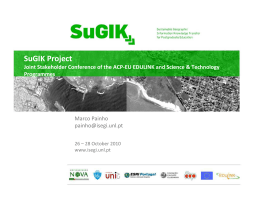 SuGIK Project Joint Stakeholder Conference of the ACP