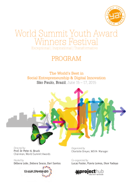 Winners Festival World Summit Youth Award