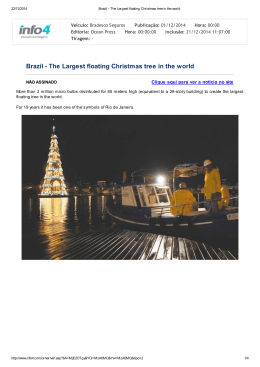 Brazil - The Largest floating Christmas tree in the world