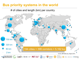 Bus priority systems in the world