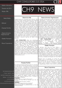 Fevereiro - CH9 Consultores