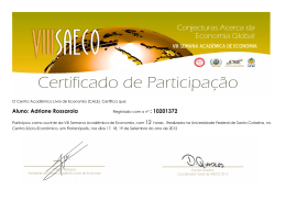 Certificados VIII SAECO 2012