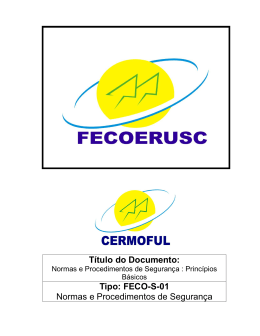 FECO-S-01 Normas e Procedimentos de Seguran&ccedil;a