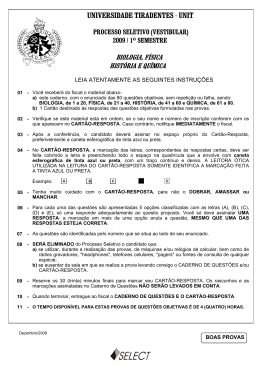 Provas 2&ordm; Dia - Curso G8. Mat&eacute;rias isoladas.