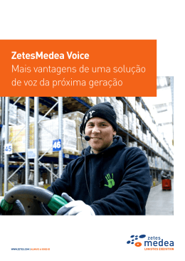ZetesMedea Voice Mais vantagens de uma solução de voz da
