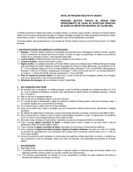 edital de processo seletivo n&ordm; 002/2014 processo seletivo p&uacute;blico