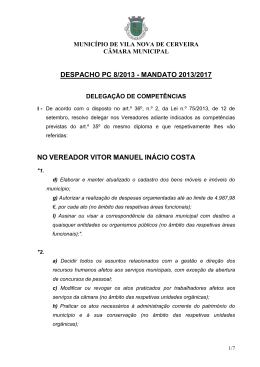 despacho pc 8/2013 - mandato 2013/2017 no vereador vitor manuel