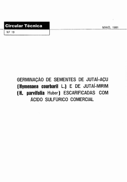[Hymenaea courbaril L.) E DE JUTAI