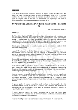 01. Os EE de Sto. Inácio- Texto e Contexto (I) MAIA, Pedro Américo