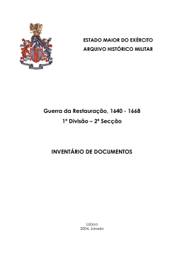 Campanhas da Guerra da Restaura&ccedil;&atilde;o (1640 - 1668)